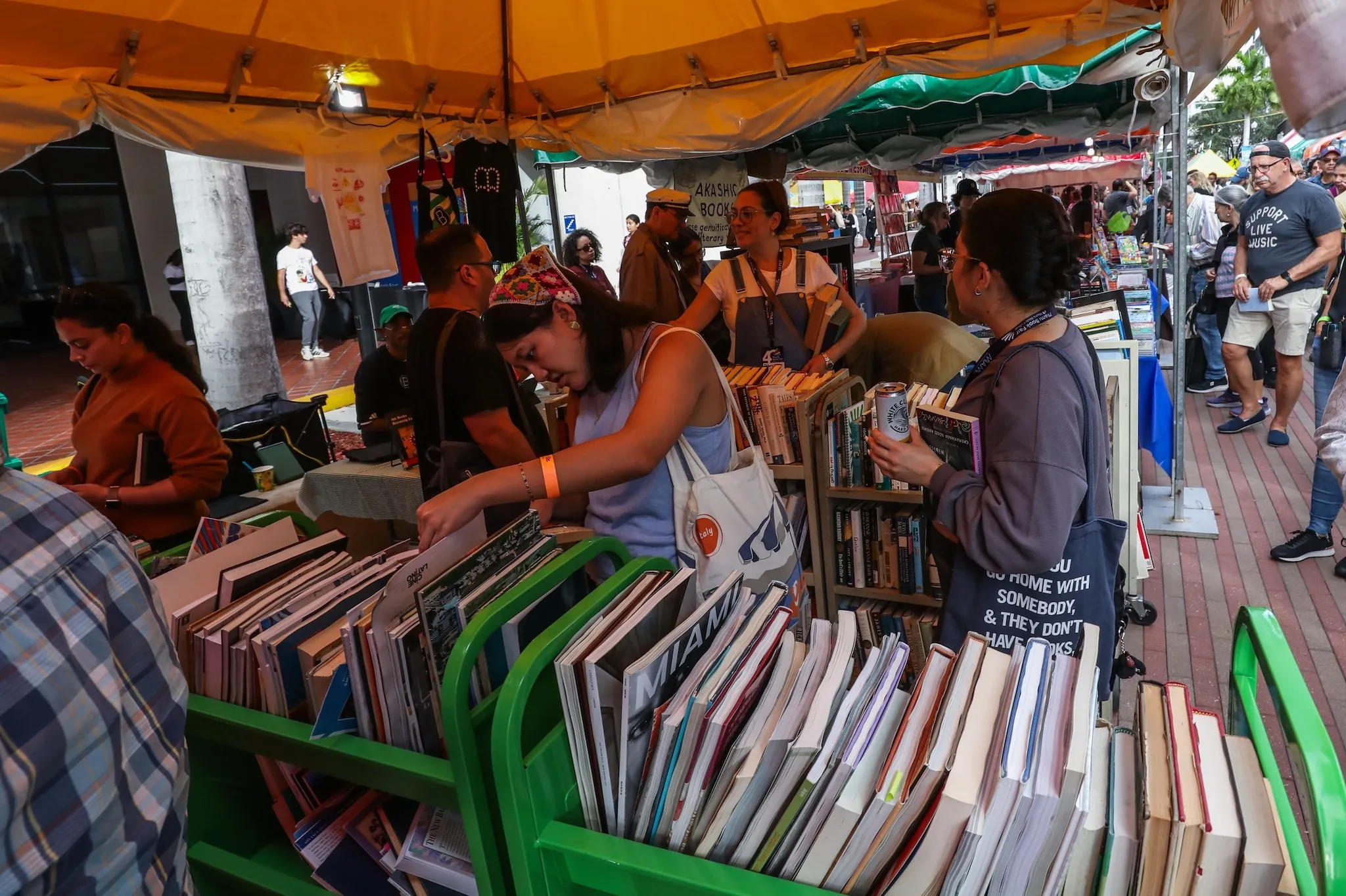 Street Fair during the Miami Book Fair at Wolfson Campus on November 18, 2023.