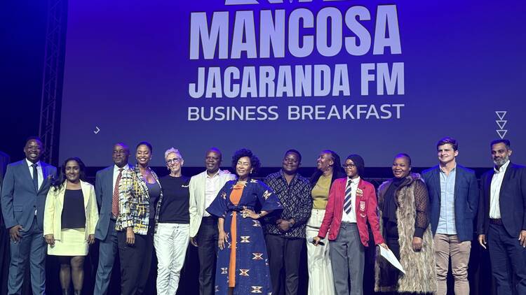 Pic - Esteemed guests, speakers and scholars at Mancosa Business Breakfast