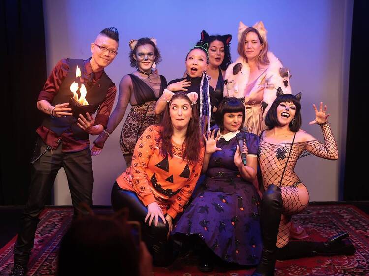 Catbaret Purr-sents Meowloween!