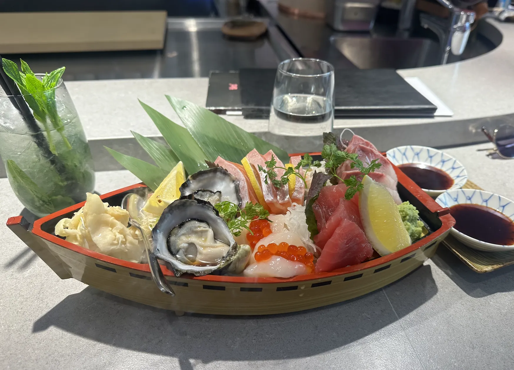 Sashimi boat from Iki