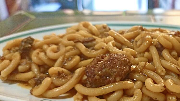 Fideos melosos y bien hechos