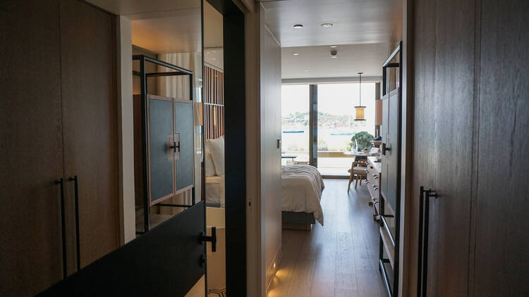 Inside one of the bedrooms of the Four Seasons Astir Palace in Athens Inside one of the bedrooms of the Four Seasons Astir Palace in Athens