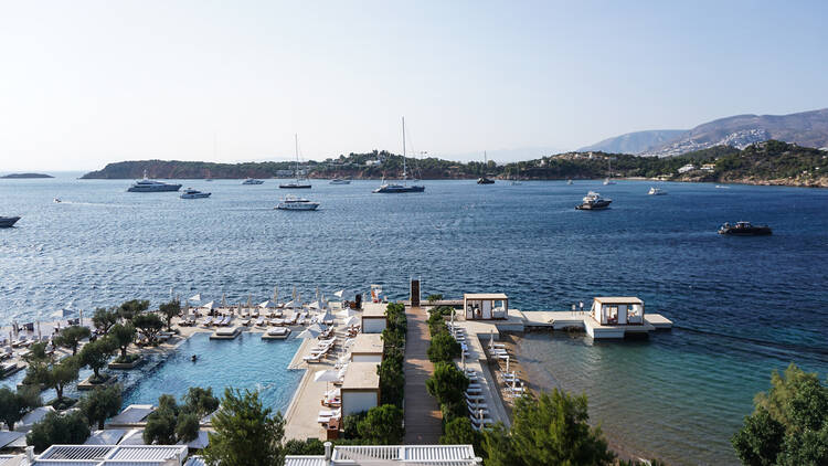 Views of the ocean from the Four Seasons Resort in Athens  Views of the ocean from the Four Seasons Resort in Athens