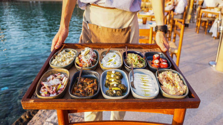 Cuisine served at the hotel restaurant Avra within the Four Seasons Resort in Athens  Cuisine served at the hotel restaurant Avra within the Four Seasons Resort in Athens