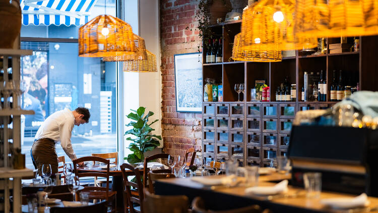 The interior of Taverna.