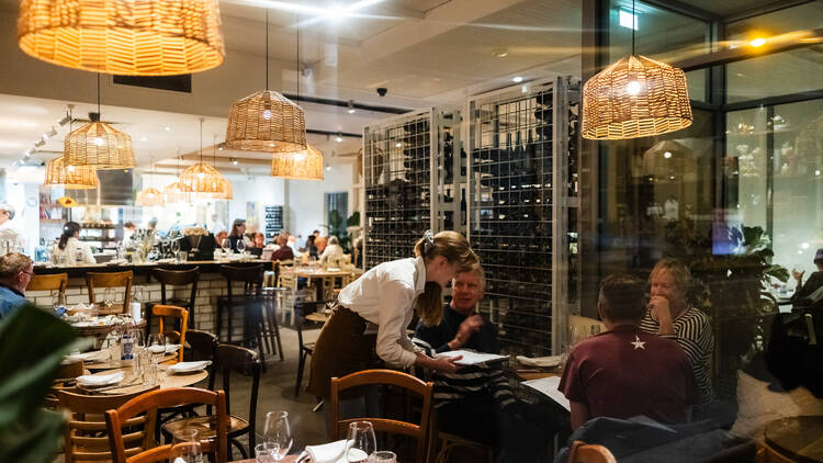 People dining in Taverna.
