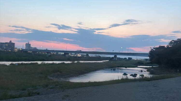Take a hot girl walk along the Tama River Take a hot girl walk along the Tama River
