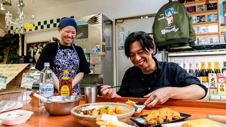 「スーパー」飲みする。