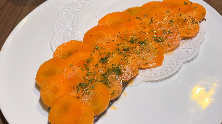 Carrots on toast