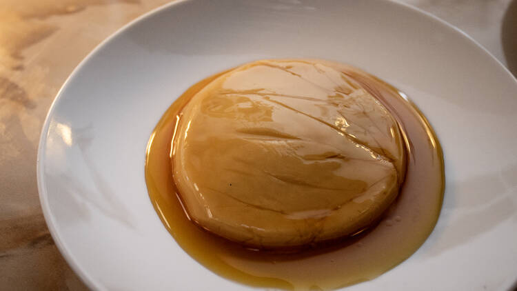 La parte rica del flan en Silvino