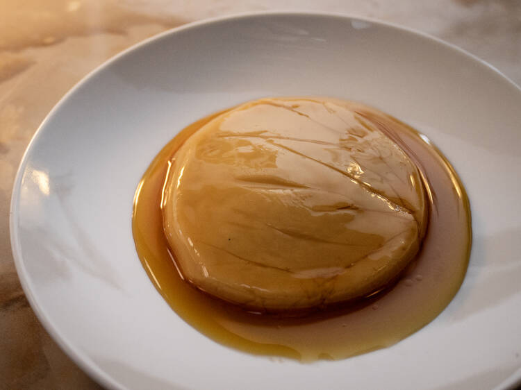 La parte rica del flan en Silvino