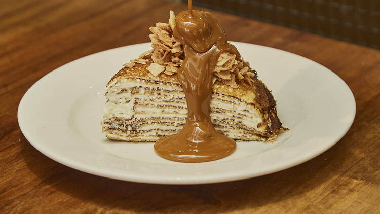Torta de 12 crêpes en Casa Sáenz