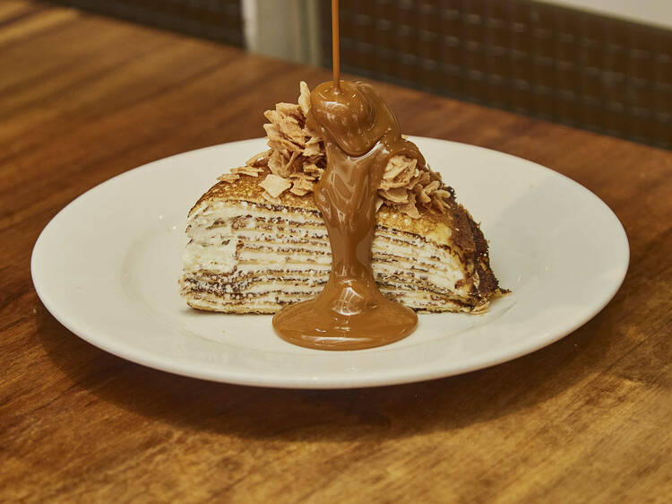 Torta de 12 crêpes en Casa Sáenz