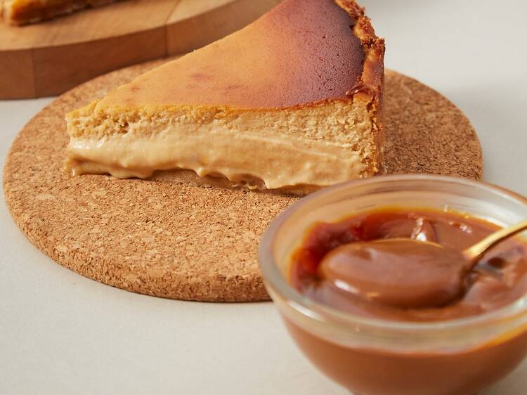 Tarta vasca de dulce de leche en Joaquín Vasco