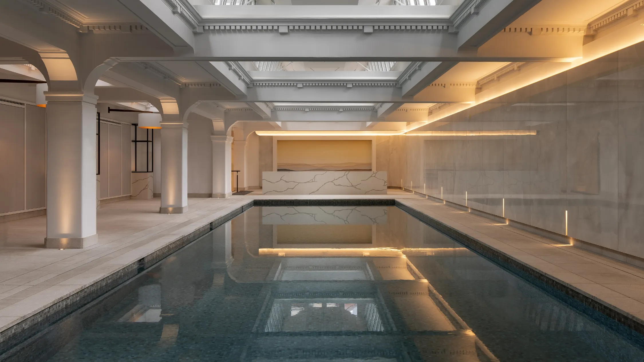 The pool at Capella Hotel
