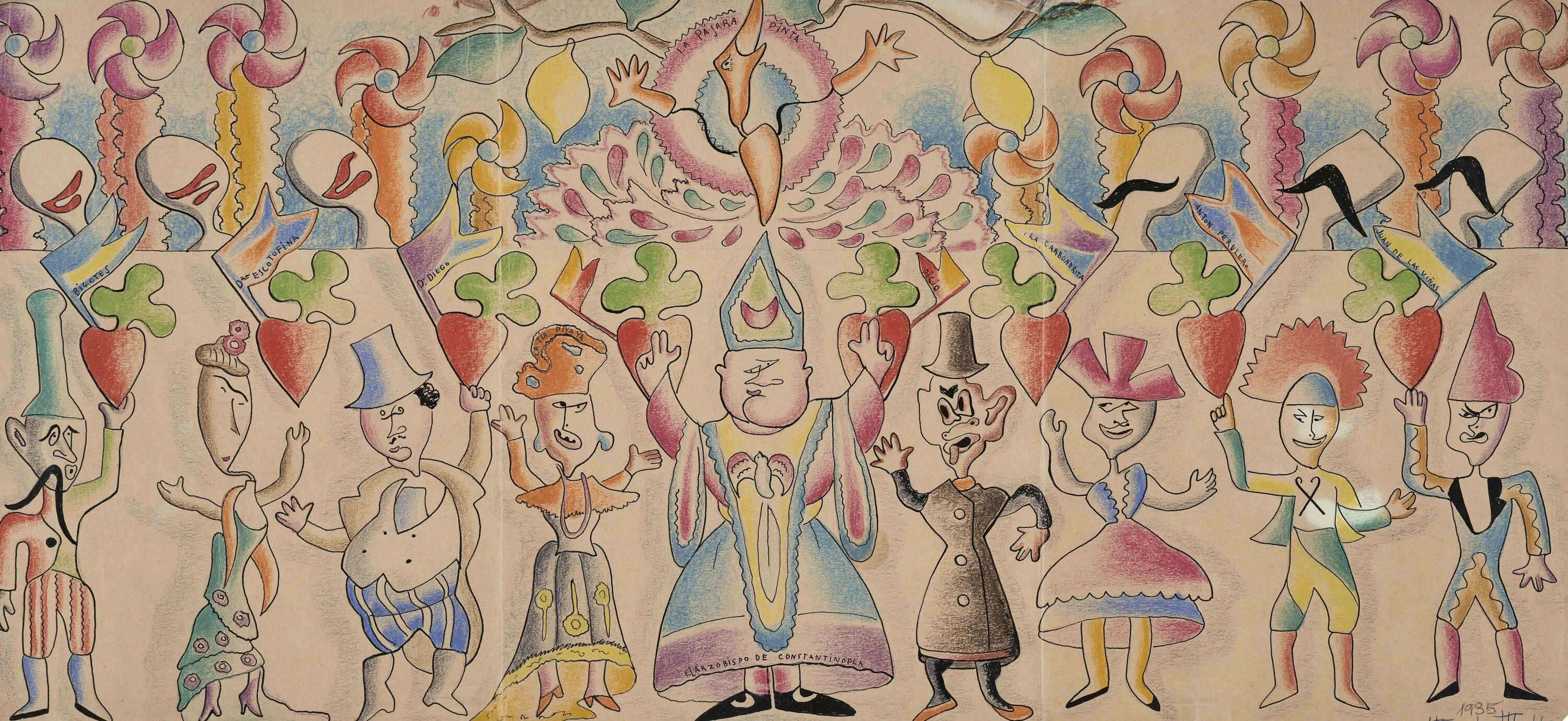 El arzobispo de Constantinopla (Personajes de La P&aacute;jara Pinta, 1935), Maruja Mallo. Colecci&oacute;n particular, Joaqu&iacute;n Cortes