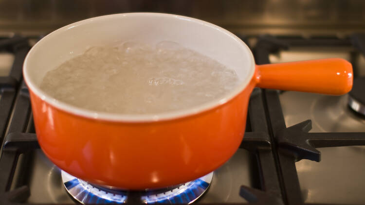Boiling water