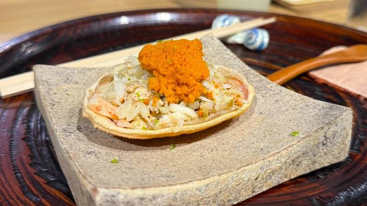 Hairy crab at Kojima