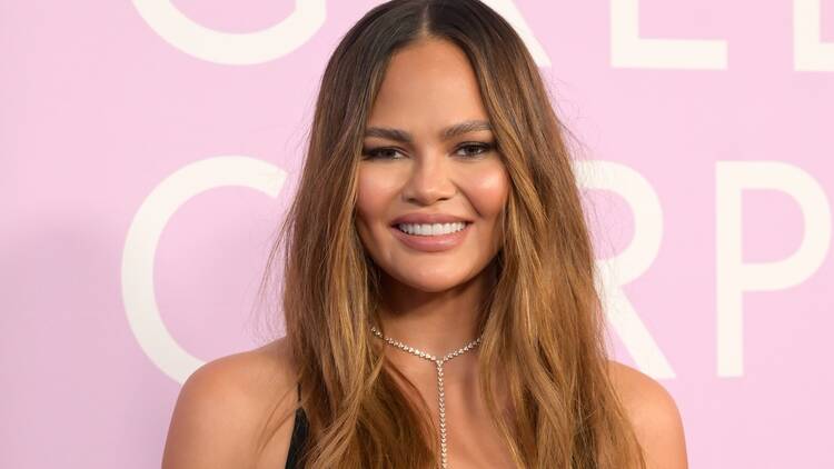 Chrissy Teigen at the 2024 Green Carpet Fashion Awards in Los Angeles