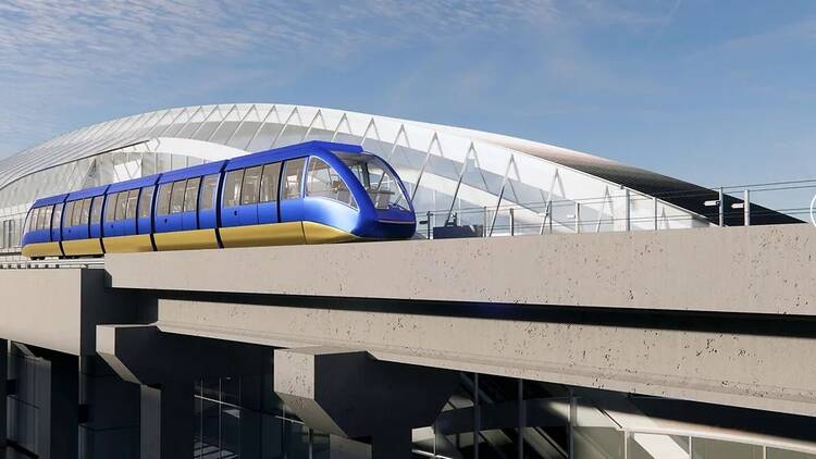 New AirTrain at New Jersey's Newark Liberty International Airport
