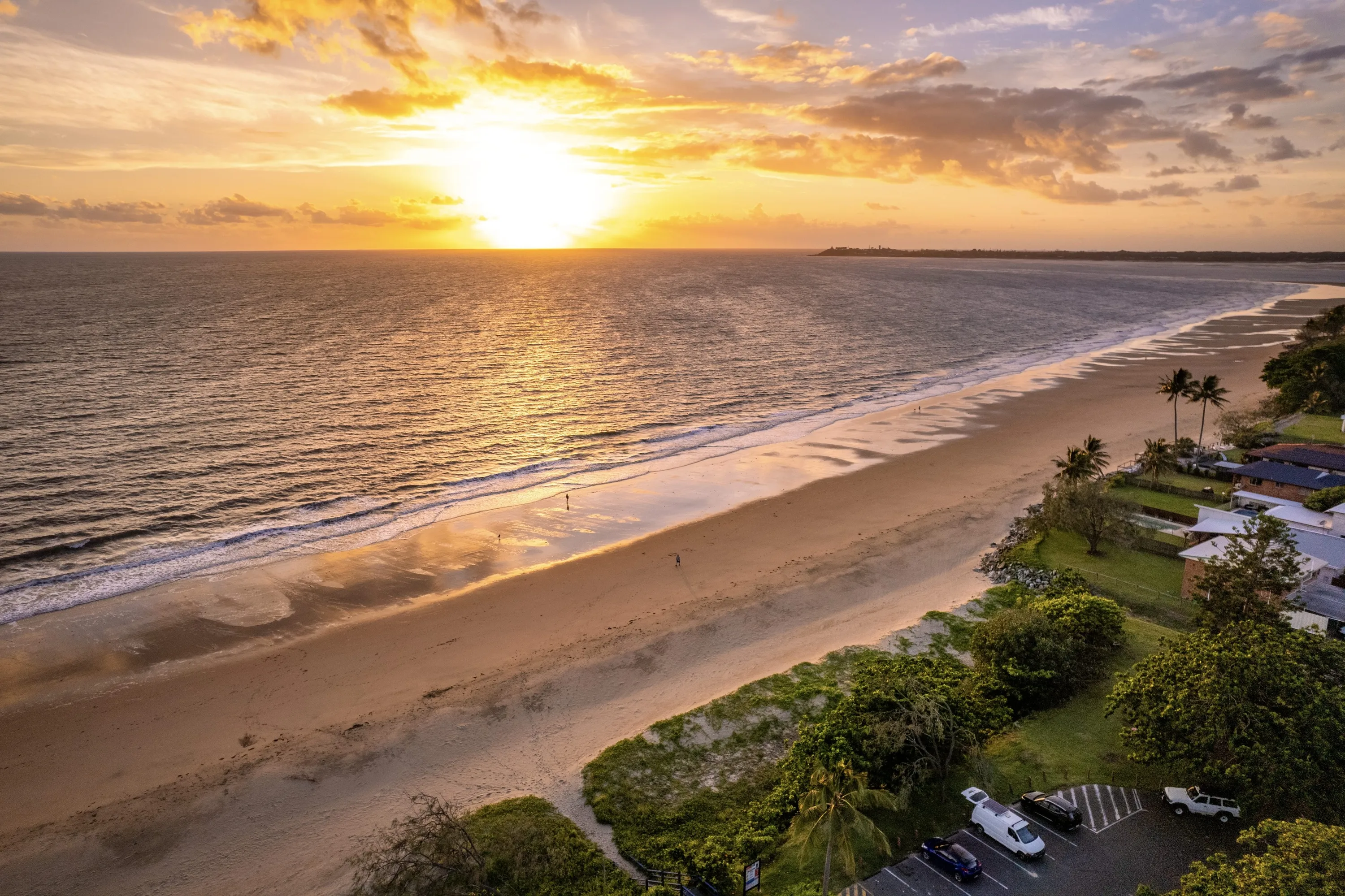 Beach at sunset