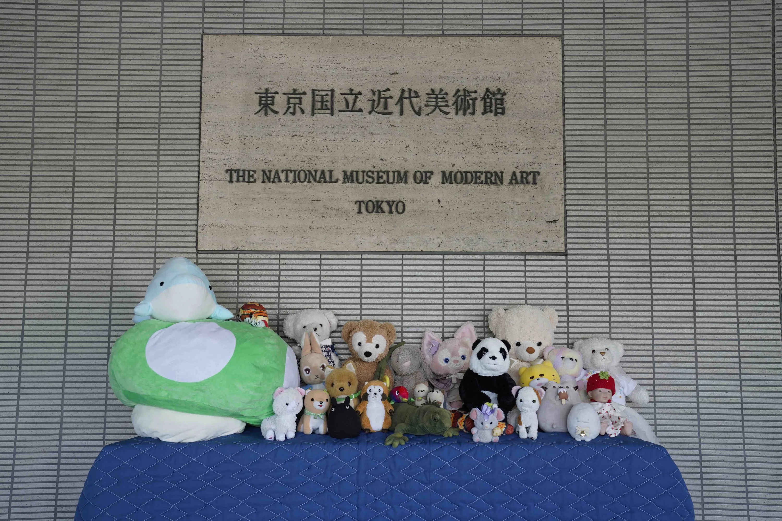東京国立近代美術館でぬいぐるみのお泊まり会が開催