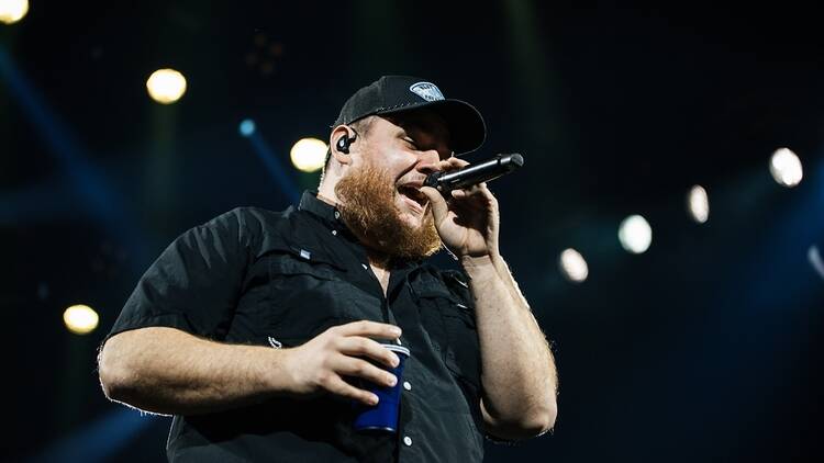 Luke Combs, performing live