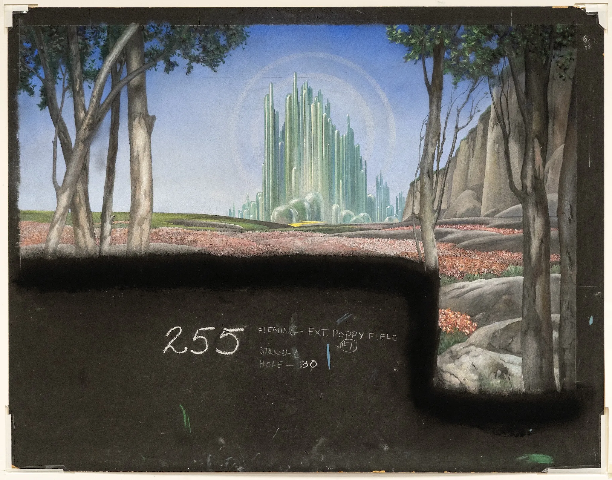A pastel rendering of the Emerald City
