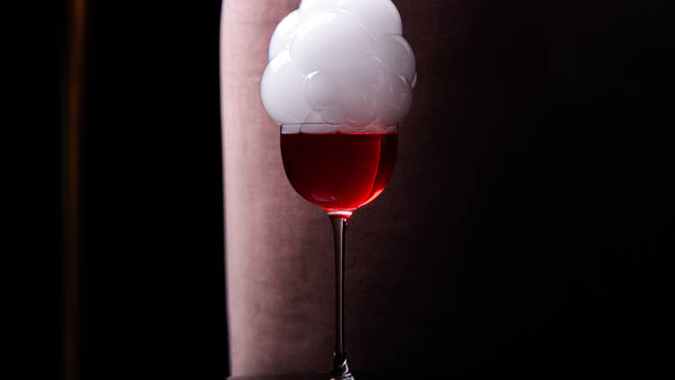 A bubble cocktail at Mario Francisco