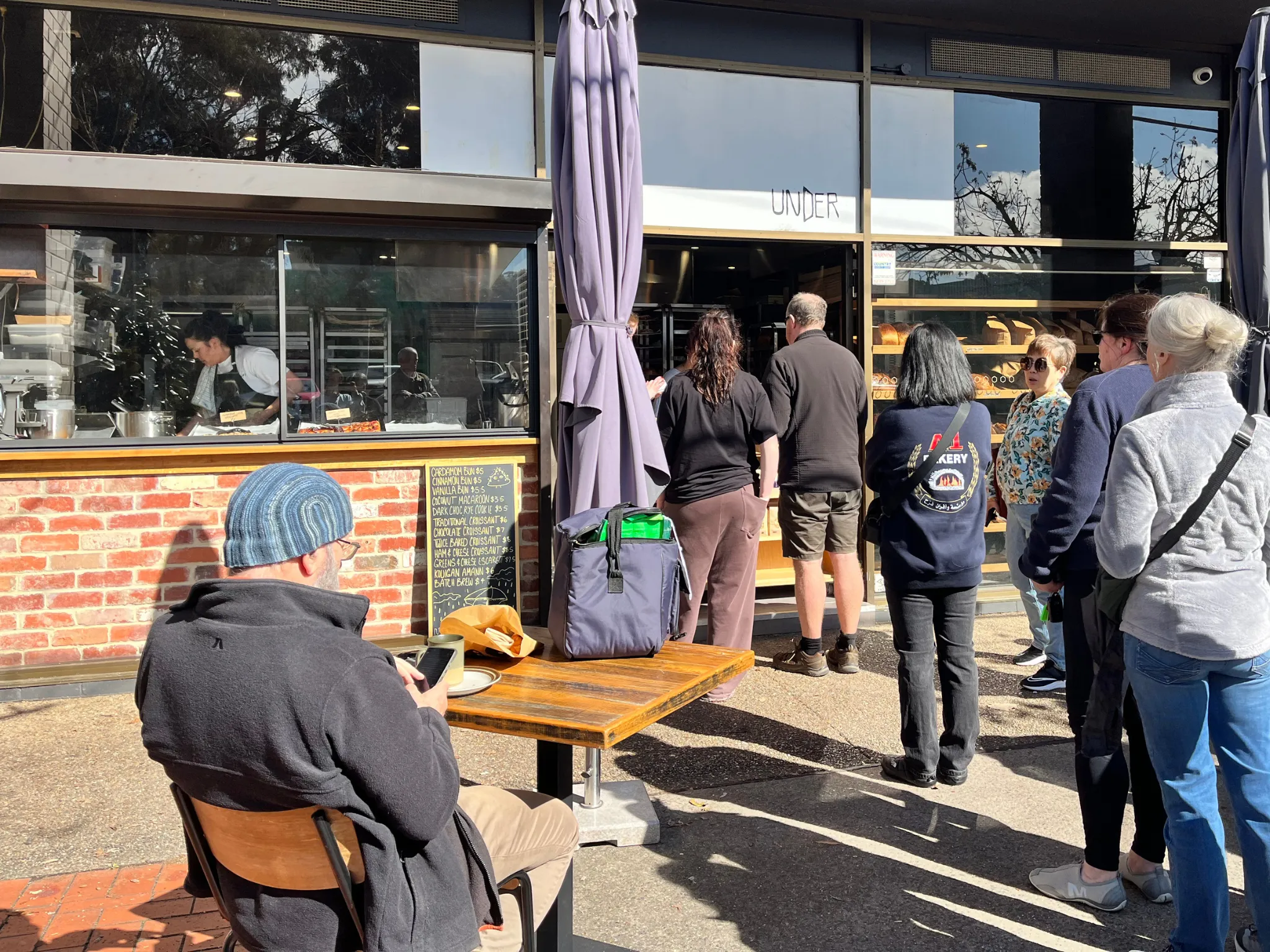 Queue outside bakery