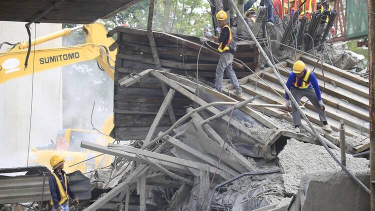 Aftermath of the September 30 earthquake in Cebu, Philippines