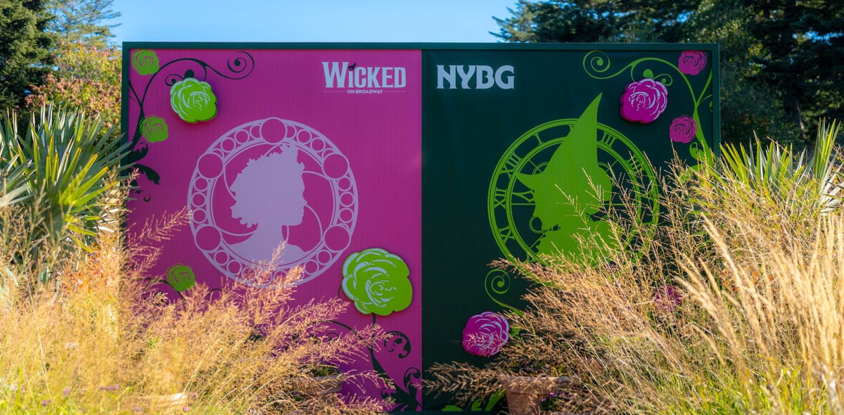The New York Botanical Garden is turning Elphaba-green and Glinda-pink in celebration of 'Wicked,' with cast performances, trivi