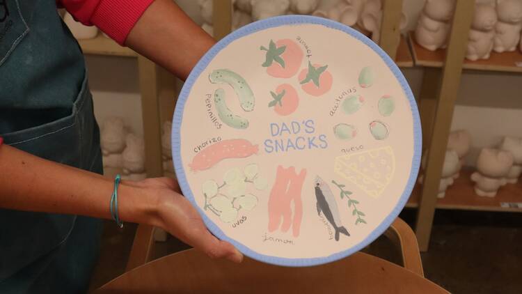 Plato descorado en Ólika Studio