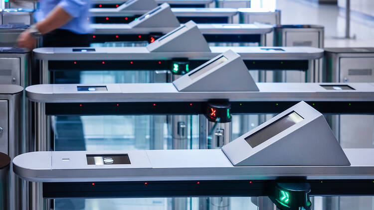 Airport border electronic gates