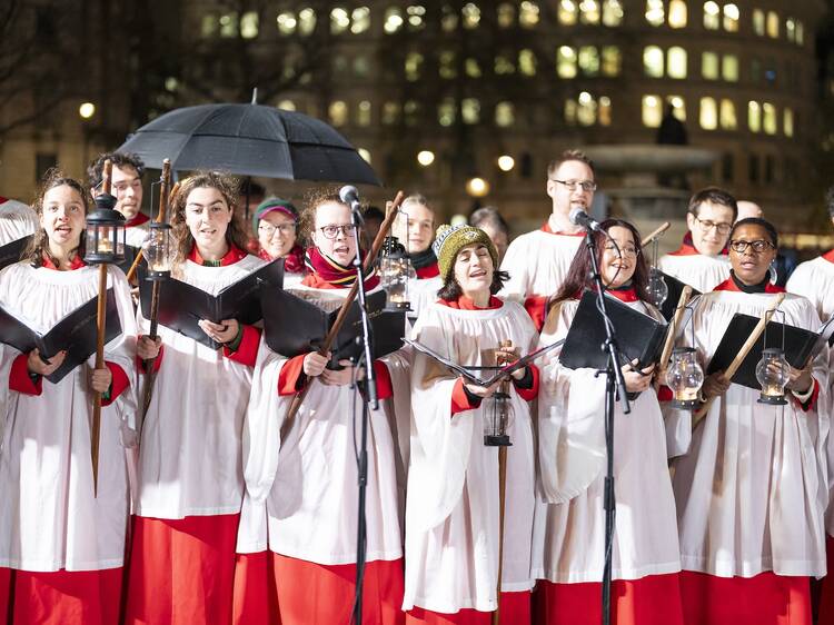 Sing some carols in Trafalgar Square