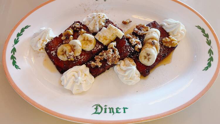 Lafayette Hotel San Diego Beginner's Diner Banana Bread Pudding French Toast The Banana Bread Pudding French Toast at Lafayette Hotel San Diego.