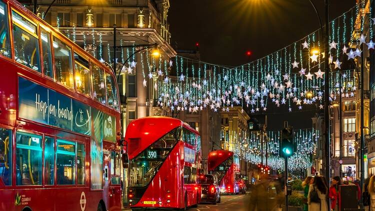 Oxford Street Christmas lights in London