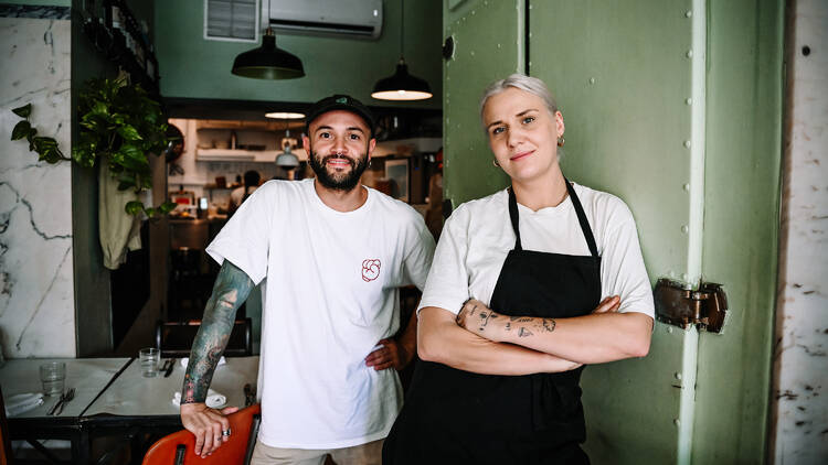 Marco Cossu e Louise Bourrat no Gancho