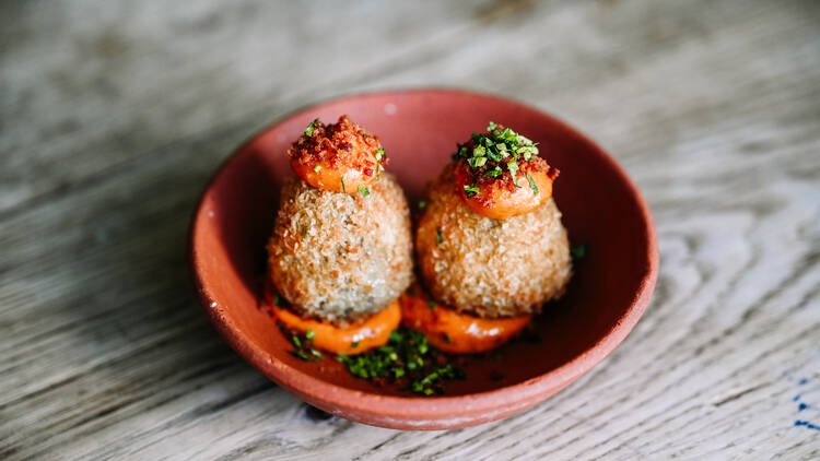 Arancini de cabidela no Gancho