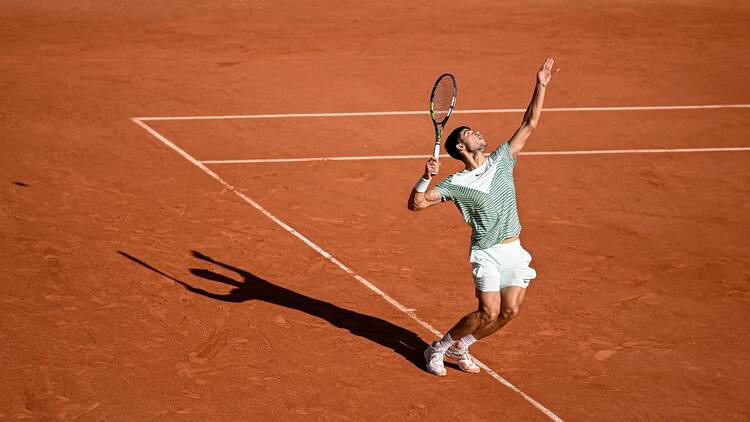 Carlos Alcaraz during the French Open 2023