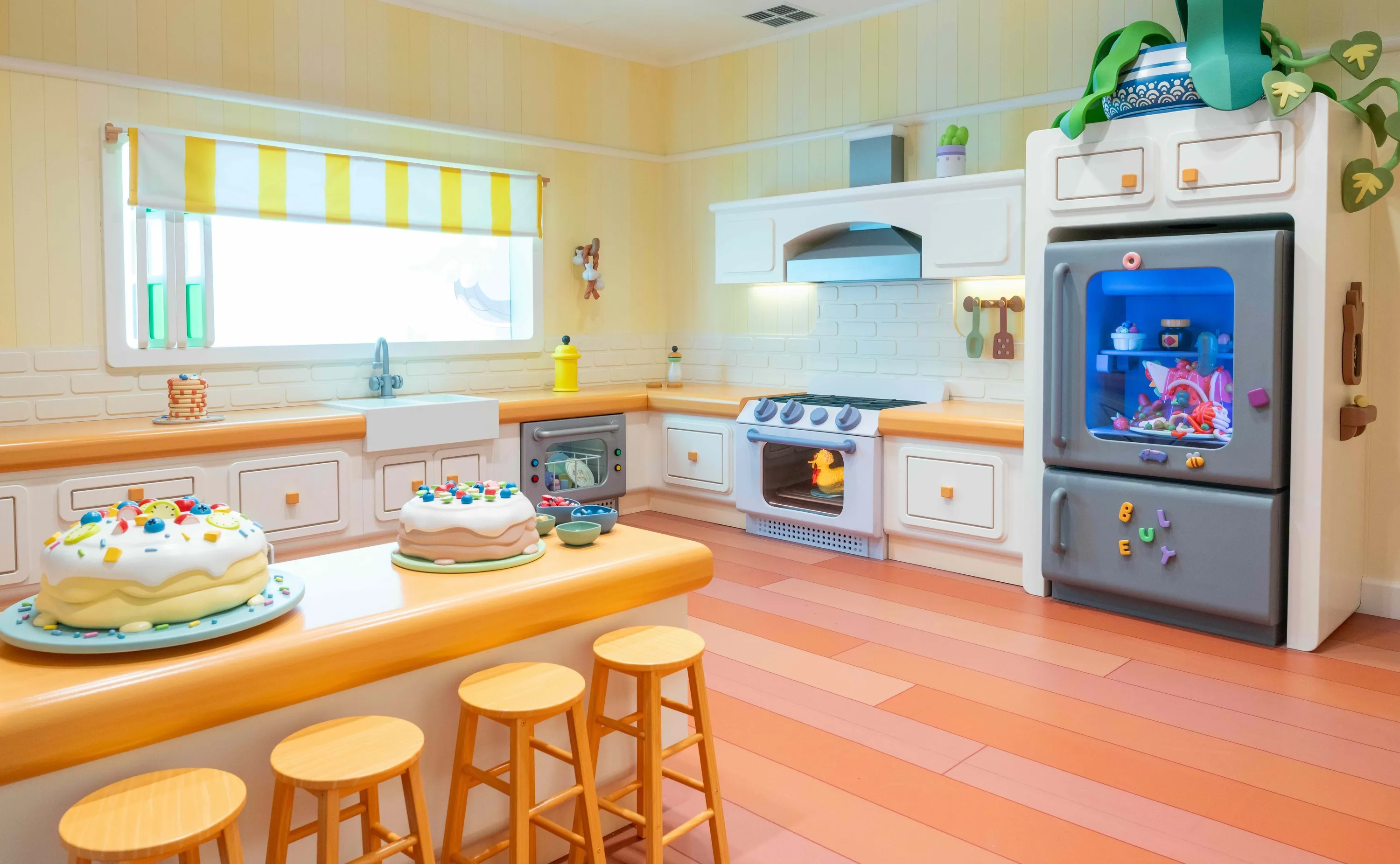 Replica of kitchen from Bluey