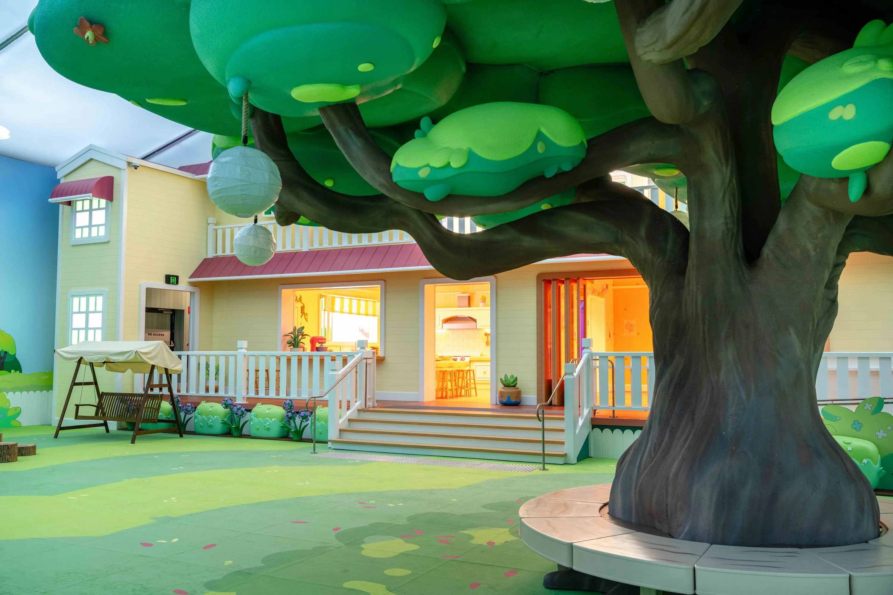 Replica of house and garden from Bluey