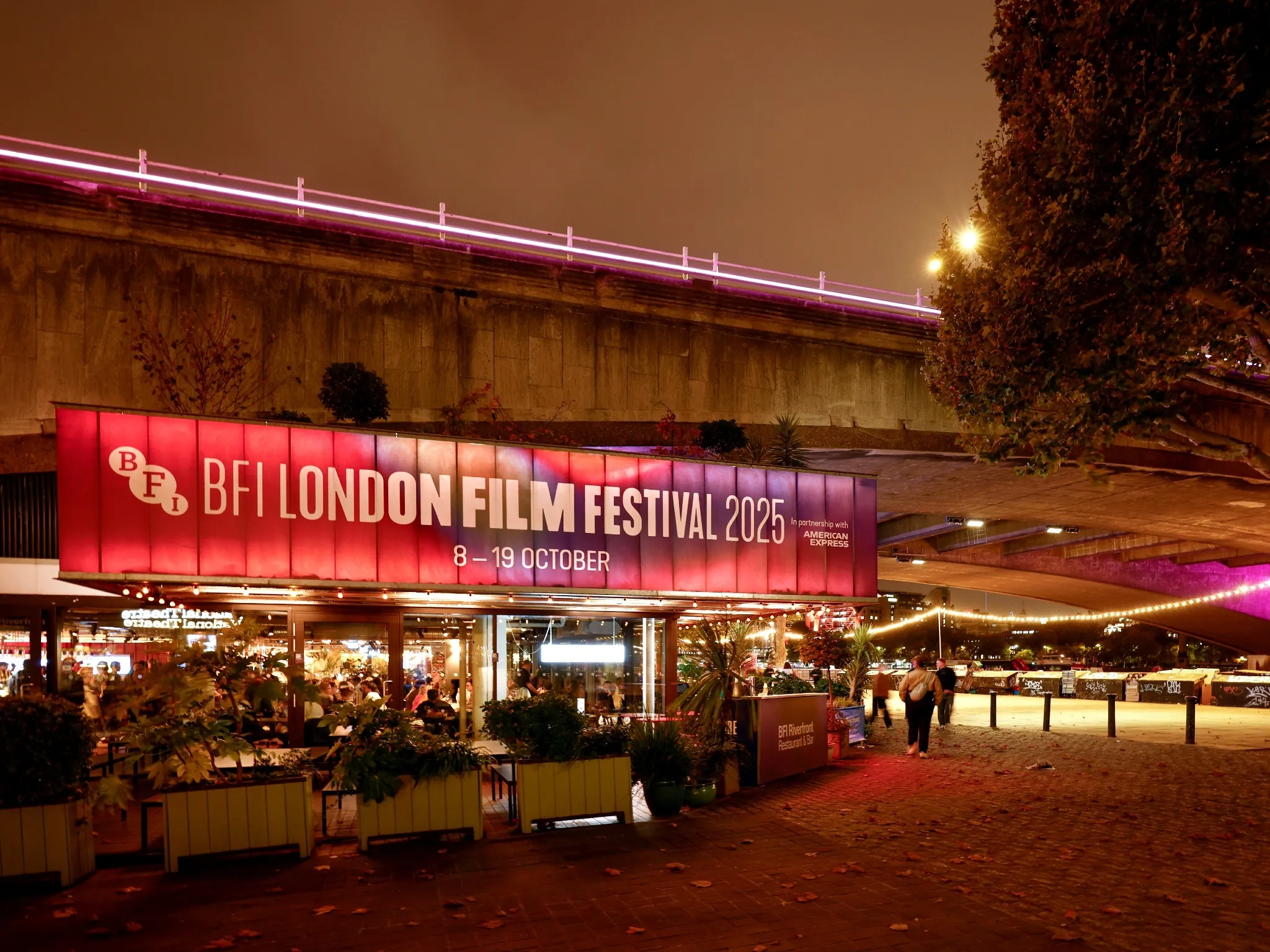 London Film Festival signage outside BFI Southbank