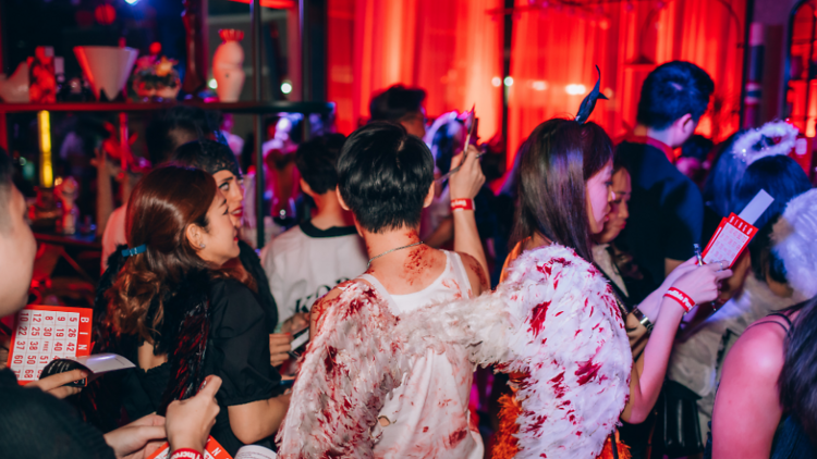 Move through shadows and lights as the party teeters on the edge at Dance with Danger