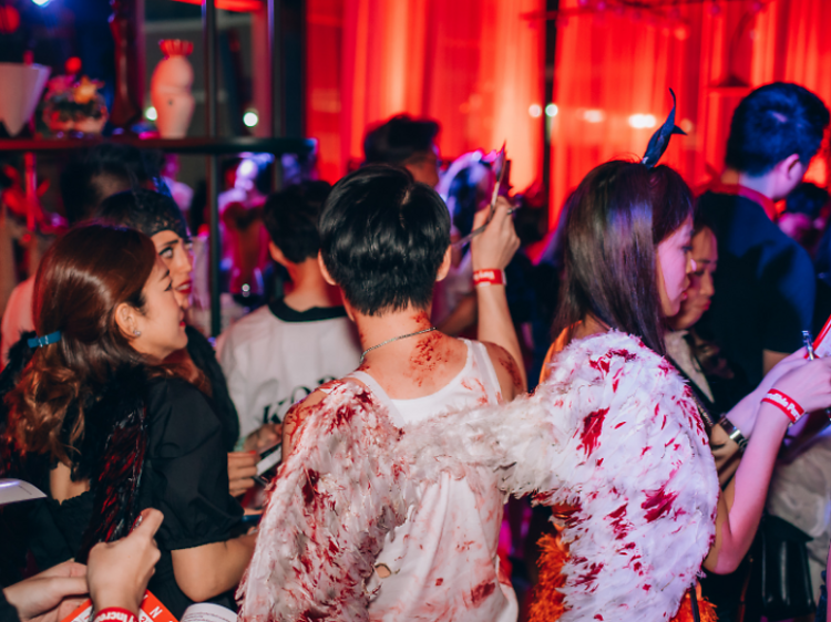 Move through shadows and lights as the party teeters on the edge at Dance with Danger