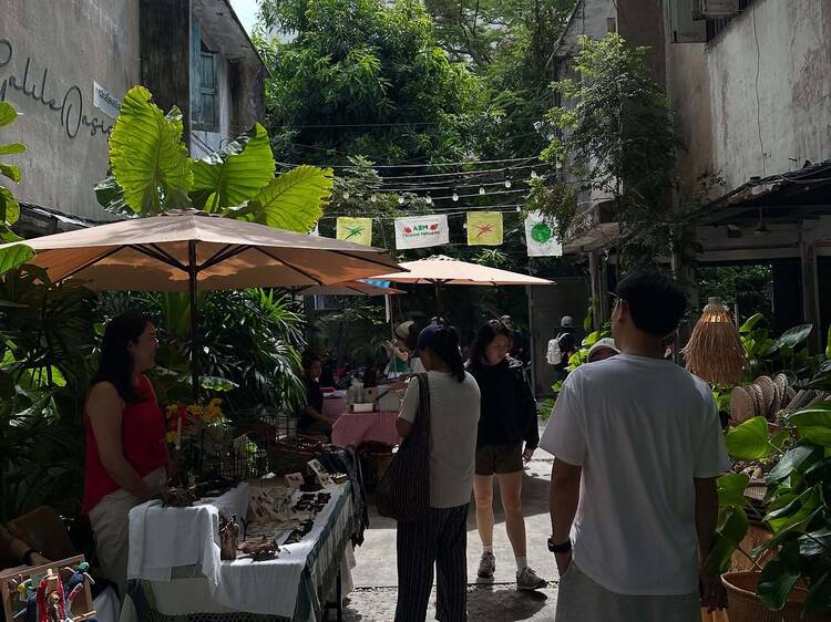 Wander through the Thai Spooky Art Market where eerie creations meet local flair and mischief