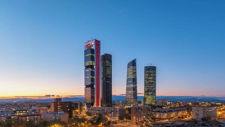 Las cuatro torres de Madrid. Shutterstock