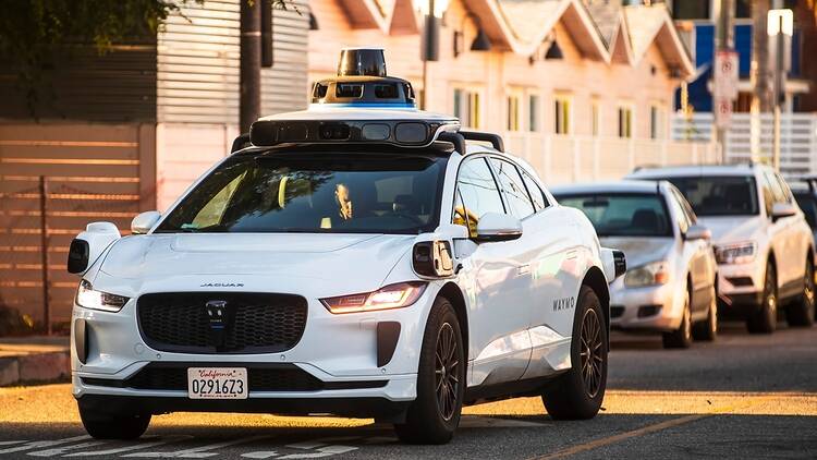 Waymo cars in Los Angeles, USA
