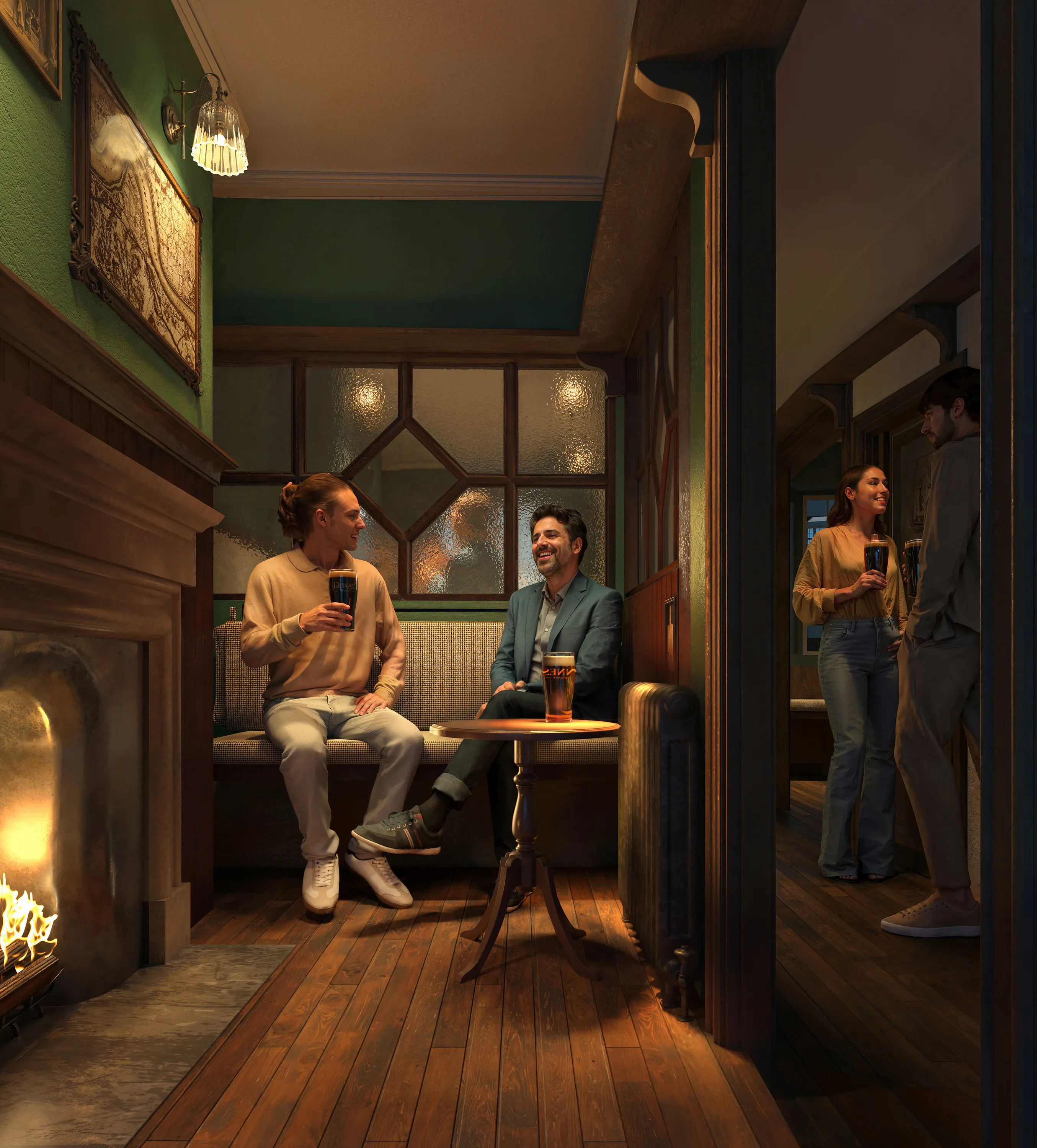 Inside of the pub with ‘light touch’ renovations