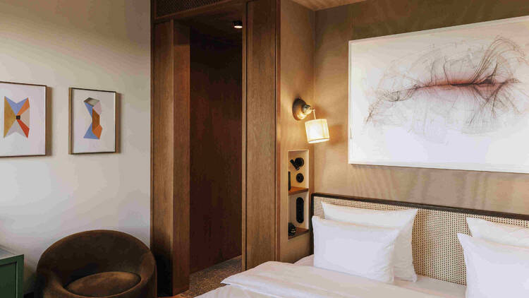 One of the bedrooms at Château Royal Berlin